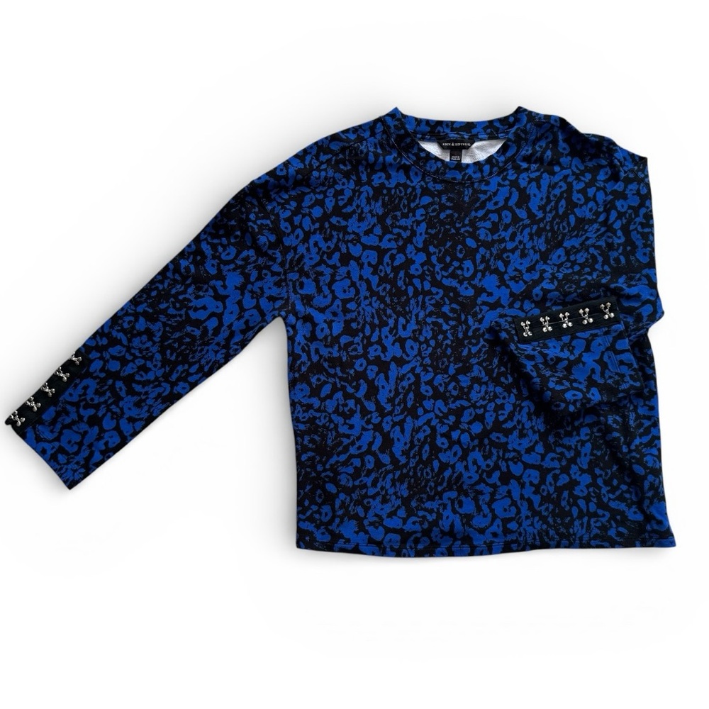 Rock & Republic Animal Print Top - Large